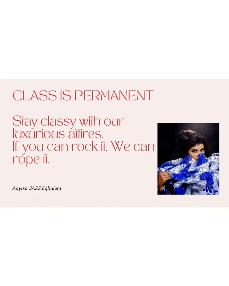 JazzFingerz's tweet photo. A Glimpse into #jazzfingerz portfolio

Slide to view more

#runwayready #phfashion #phc
#fashionweek #fashionweek2023
#portharcourtfashionweek2023 #portharcourtcity #gardencity
#fashionevent #fashionindustry
#jazzfingerz #phfashiondesigners https://t.co/3ZZkqm2t8M