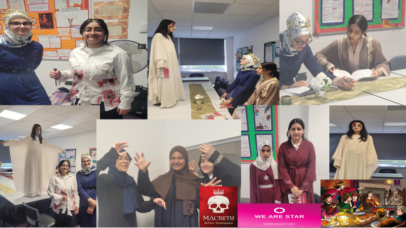 edengirlsslough's tweet photo. Year 9 pupils recreate the famous banquet scene from Macbeth after completing their unit of study on Shakespeare's play Macbeth. #Macbeth #Banquo #BanquetScene #LearningMadeFun #EnglishMeetsDrama #PupilDevelopment https://t.co/eCFUtwnmDq