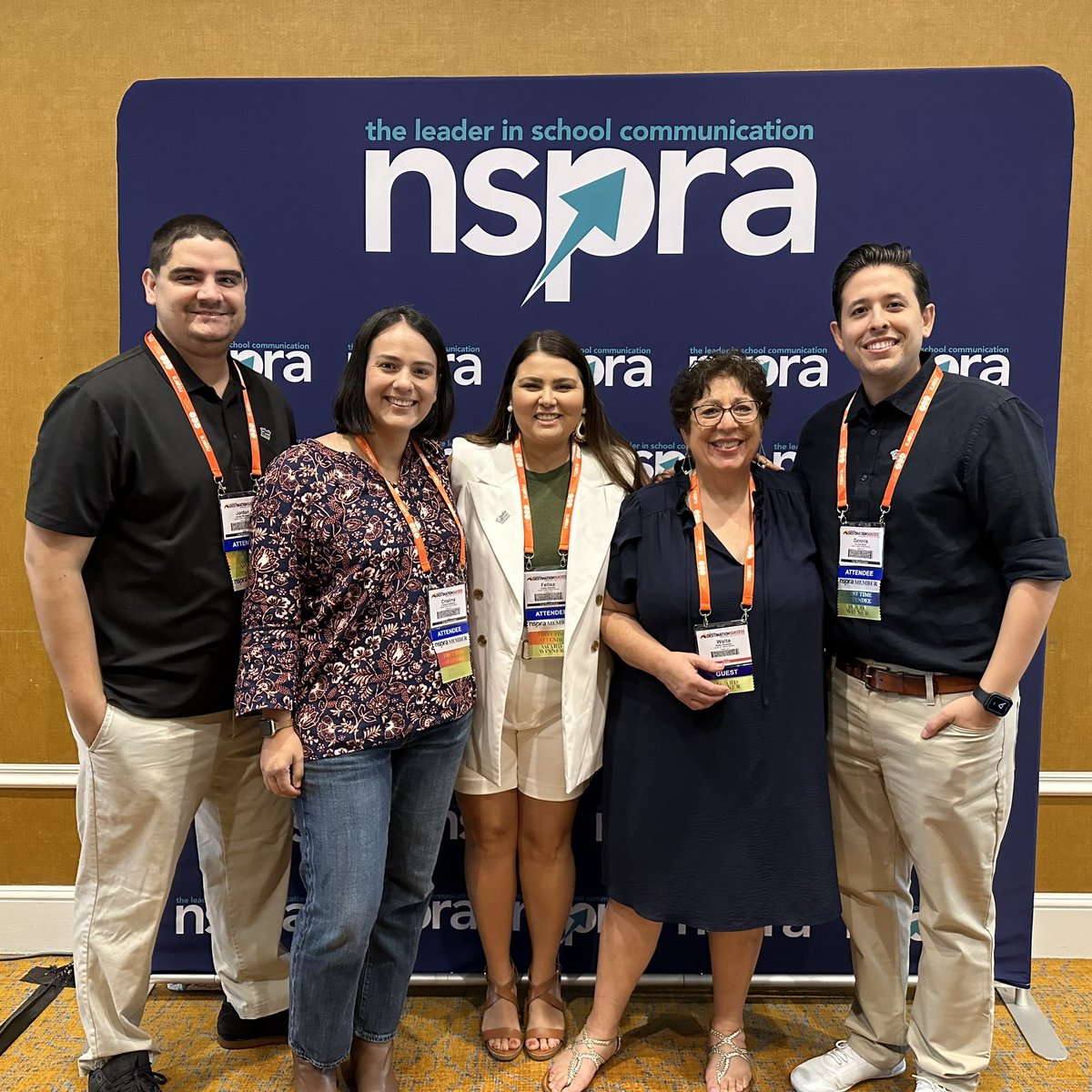 The @visaliausd communications team is ready for the @NSPRA conference! #NSPRA2023 #New2NSPRA