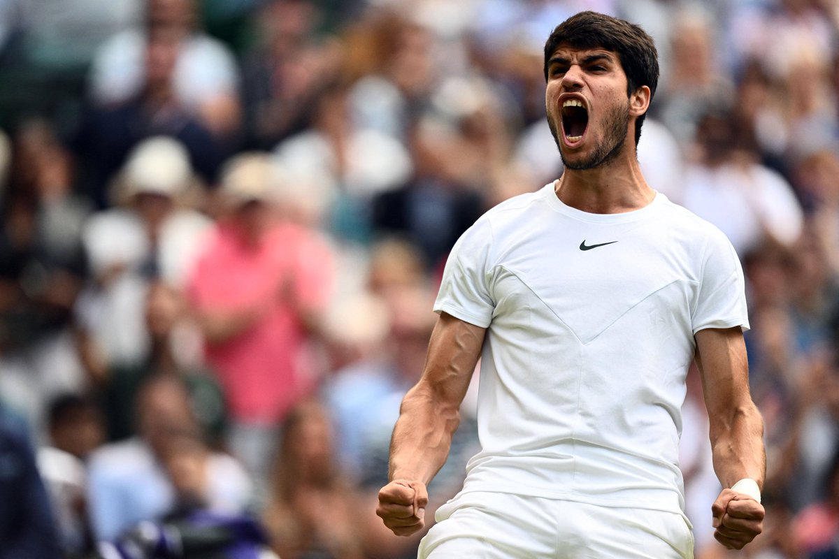 PankajNepal2's tweet photo. #carlosalcaraz is the 2023 #Wimbledon Champion!!

What a crazy match - just a 20 year old defeated #Novak Djokovic! https://t.co/SO4fKWnmPt