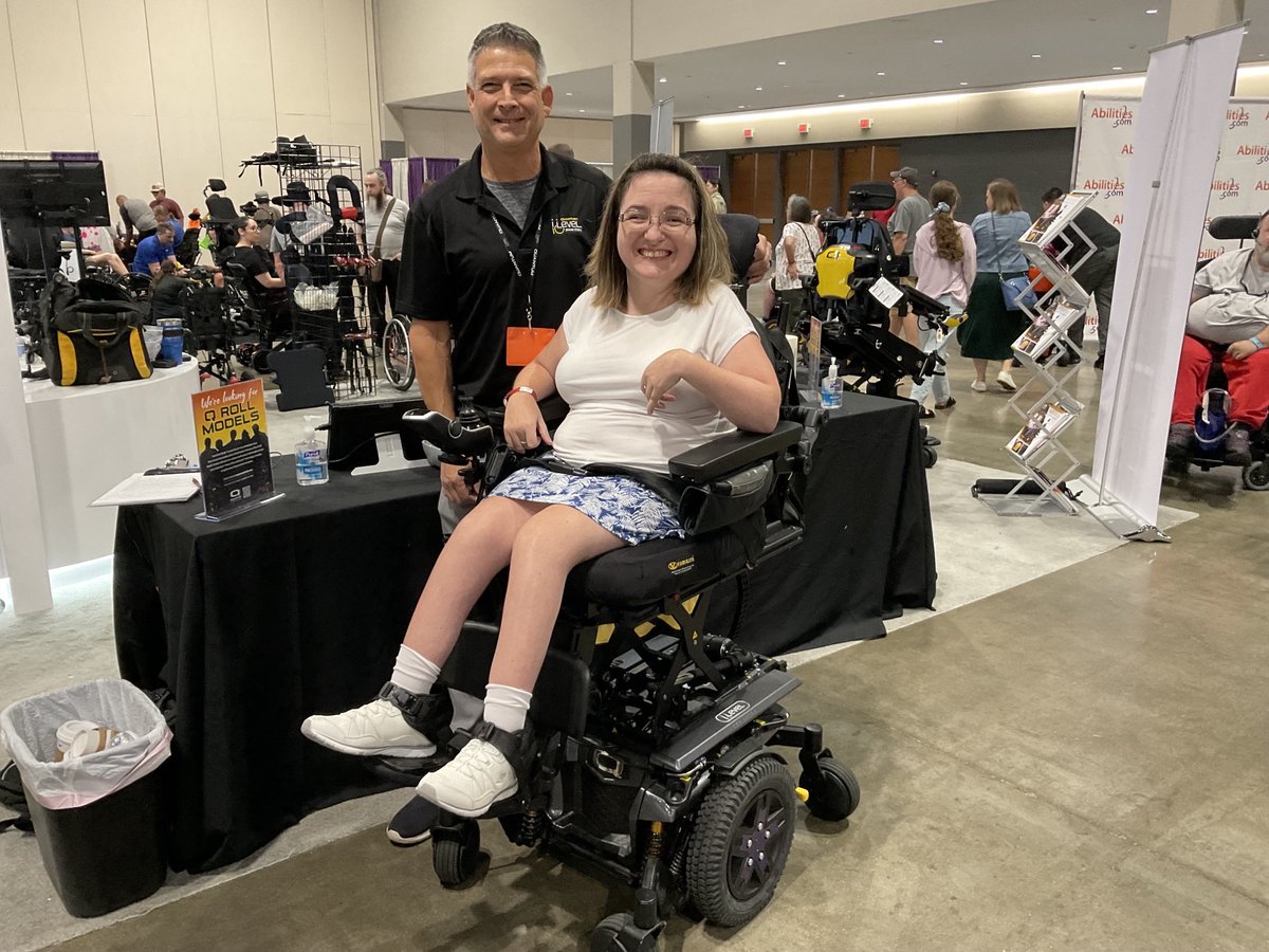 QuantumRehab's tweet photo. Jade, thank you for sharing your thoughts with us at the last Abilities Expo.
We're glad to hear that you are enjoying your iLevel® power chair! 🙂
#AbilitiesExpo #PowerChair #PowerWheelchair #iLevel #QuantumRehab https://t.co/P90WWeKwBM