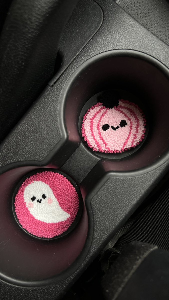 pinkyy halloween car coasters 💖💖💖