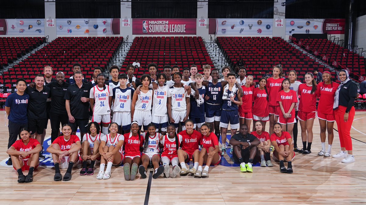 jrnba's tweet photo. What a great week in Las Vegas with our #JrNBAShowcase presented by @nikebasketball athletes π₯
#NBA2KSummerLeague https://t.co/vBmQRLzKmw