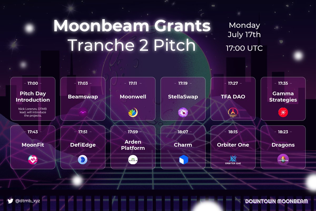 hamayv_'s tweet photo. Here's the RUNDOWN for @MoonbeamNetwork Ecosystem Grants Program: Tranche 2 #TwitterSpace . Don't forget to drop your question in here or slide into our DM. Hit the reminder button and join the show. You won't want to miss it! https://t.co/eqa7NE8AbQ