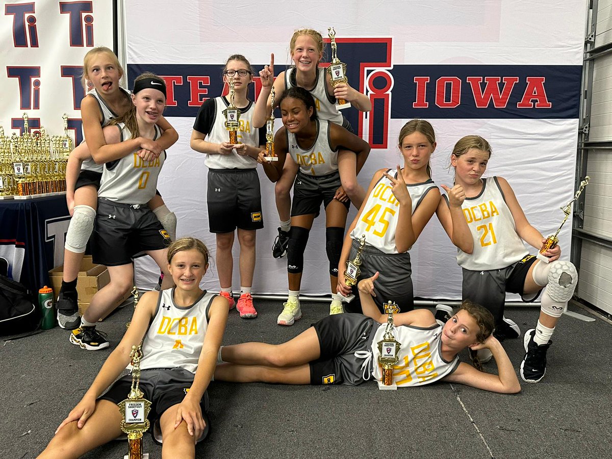 JJSchauf's tweet photo. DCBA 12U stays hot, bringing home the hardware! Tourney champs in 3 of their last 4 to end the summer! 🔥 @AcademyDubuque https://t.co/ORqE2wgAyK