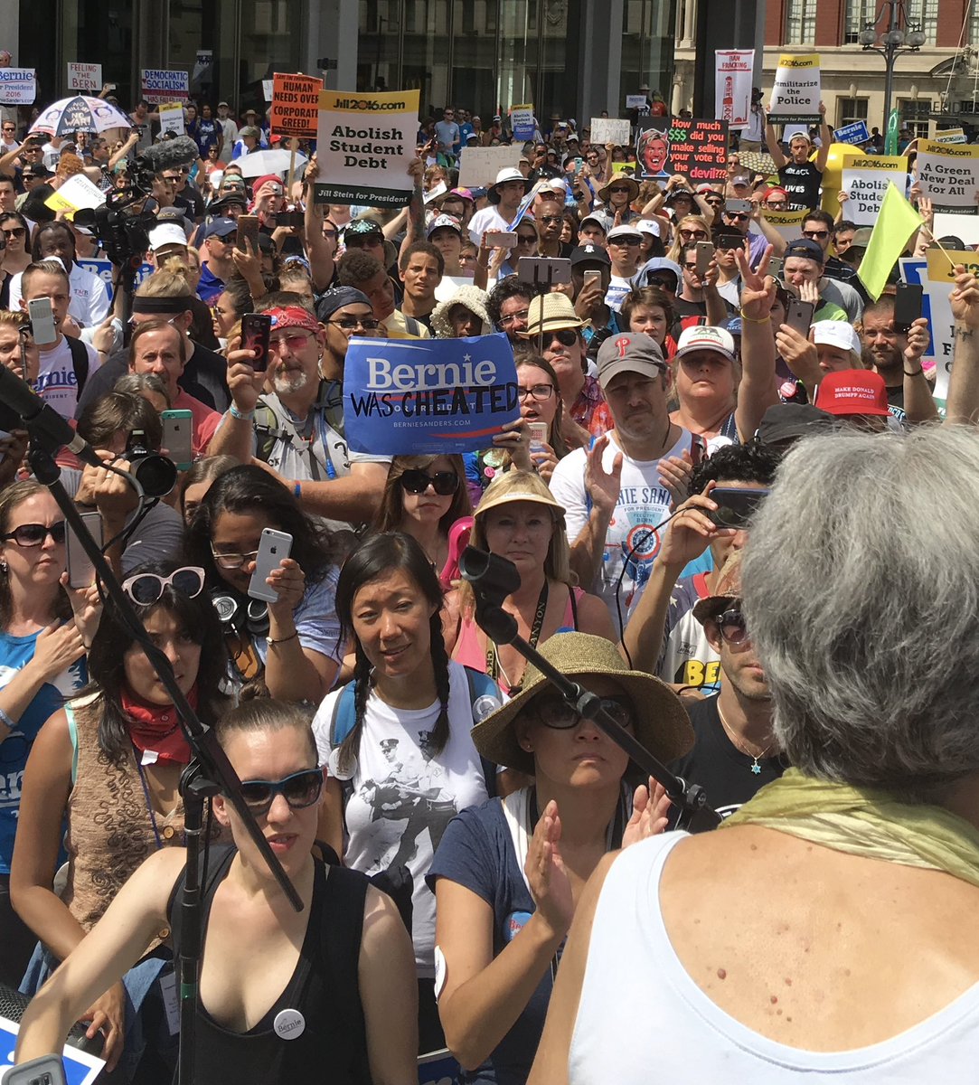 realnikohouse's tweet photo. Democrats try to pretend it never happened. But #neverforget.
Bernie was cheated. We were cheated. We were robbed of our labor, campaign efforts, and energy. And I will NEVER stopped being outraged by our farce of a democracy. https://t.co/Mli1aoa8mD