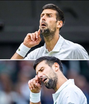 M49liberorso's tweet photo. È andata così 
#WimbledonFinal 
#Alcaraz #Djokovic https://t.co/cIr3J7Pp7t