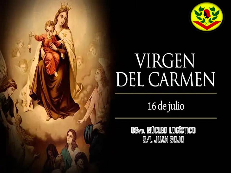 ejb_8vonucleo's tweet photo. #8voNucleoLogistico 
#SantaPatrona 
Que nuestra Santa Patrona, La Virgen Del Carmen,  ilumine y proteja a todos los integrantes de Nuestro Glorioso Ejército. https://t.co/BKvwNjcQDu