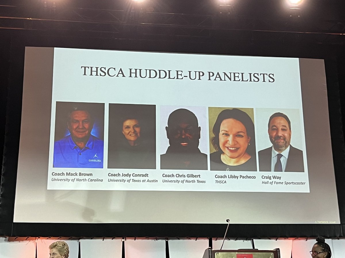 sbisdathletics's tweet photo. A great group of panelists to glean kernels of wisdom from @ the @THSCAcoaches #THSCAHuddleUp! Grateful for the opportunity to listen &amp; learn from these leaders. Their shared experiences remind us of our why &amp; excite us about kicking off our seasons off soon! https://t.co/AZ7BXypkO2
