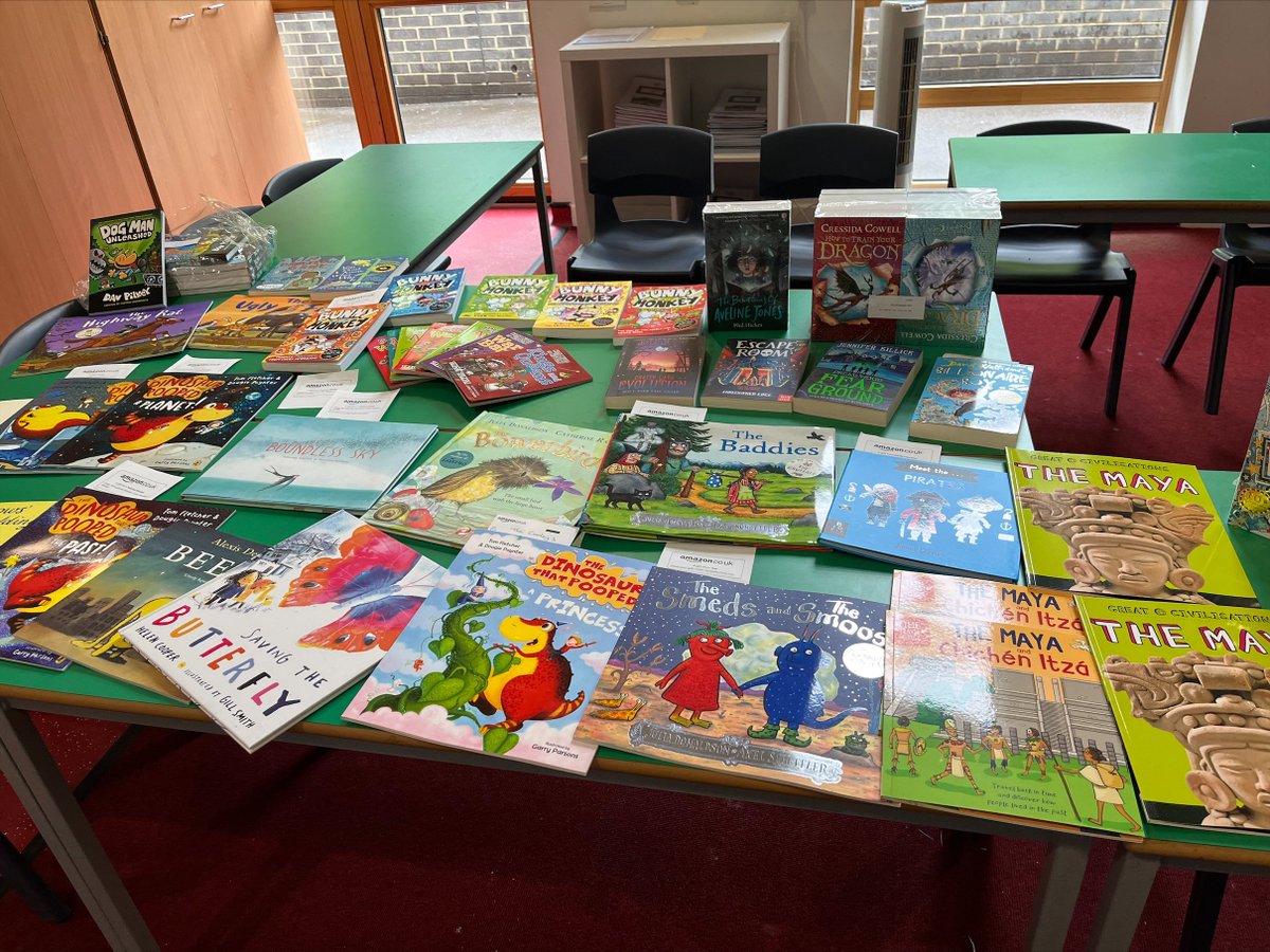 Wow! A huge thank you to the parents and the PTA who have bought ALL these books that the children requested on their class wish lists. You are all so generous. We can't thank you enough. The wish lists will continue next year! #readingrocks 📚