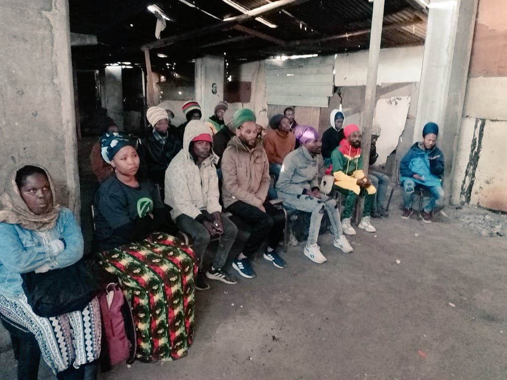 WC Women's Forum Chairperson engaging with the Rastafarian Men on Political participation, Patriarchy & GBVF. The Men in this community must open up space for women to be active participants in all Activities, including Political activities. #ActionSAProject2024