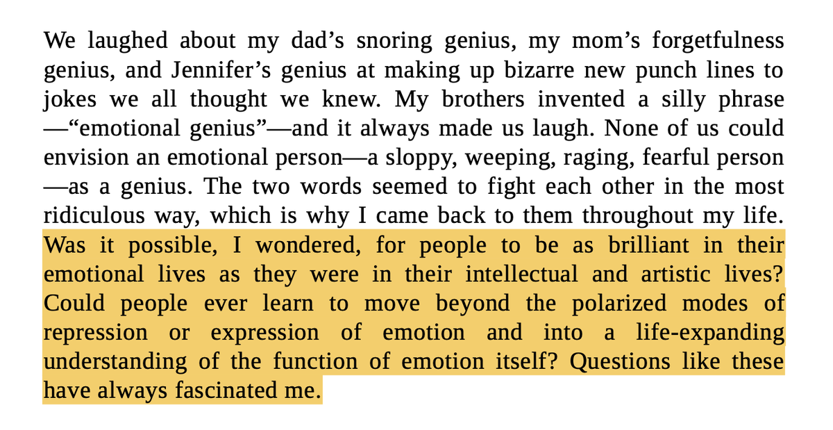 into this idea of emotional genius