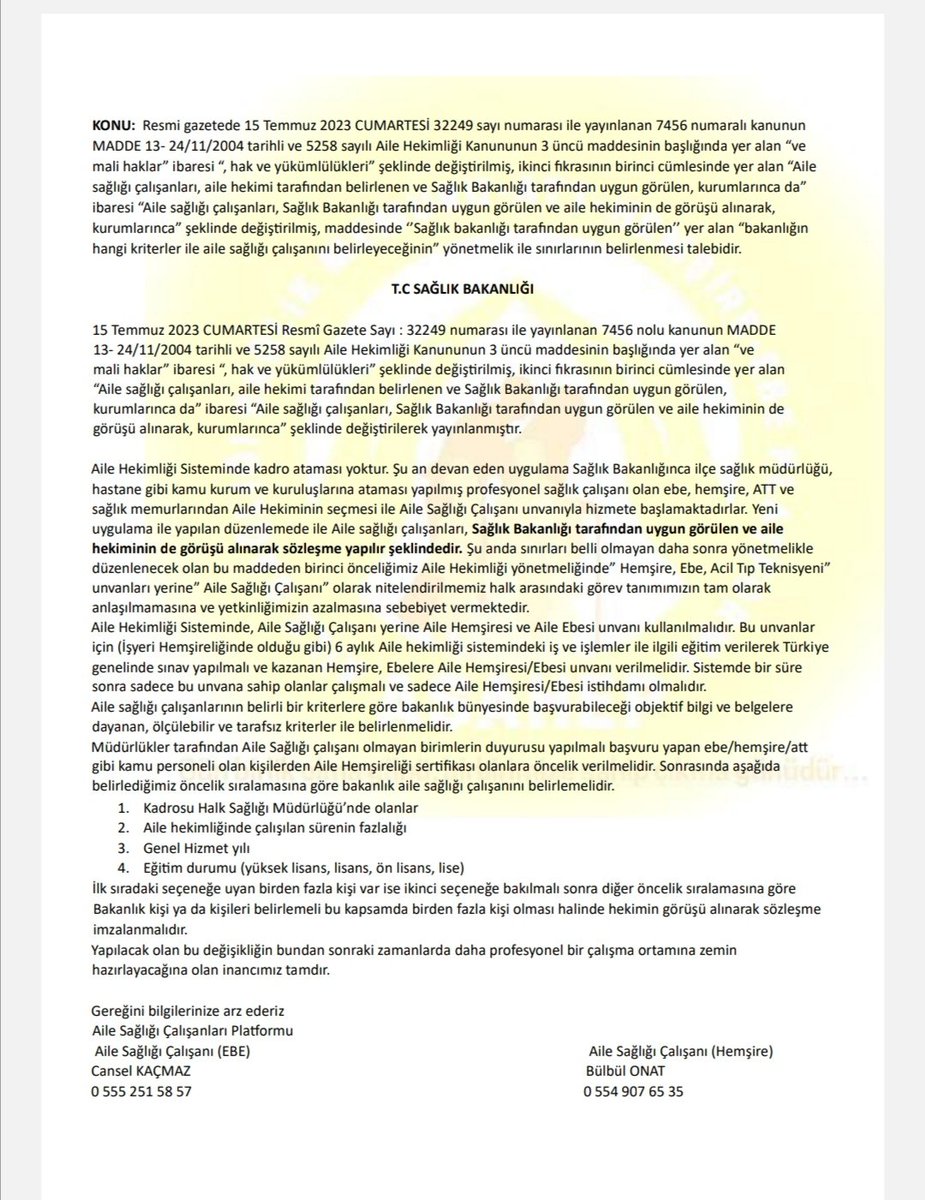 #ASÇ'ler <a href="/saglikbakanligi/">T.C. Sağlık Bakanlığı</a> tarafından uygun görülen ve #AH'görüşü alınarak kurumlarınca belirlenir <a href="/saglikbakanligi/">T.C. Sağlık Bakanlığı</a> hangi kriterler ile #ASÇ belirleyeceğini yönetmelik ile sınırlarının belirlenmesi talebidir <a href="/drfahrettinkoca/">Dr. Fahrettin Koca</a> <a href="/drtolgatolunay/">Tolga TOLUNAY</a> <a href="/SuleymanOzsar/">Süleyman Özsarı</a> <a href="/sedatkaygusuz/">Sedat Kaygusuz</a> @halilşen