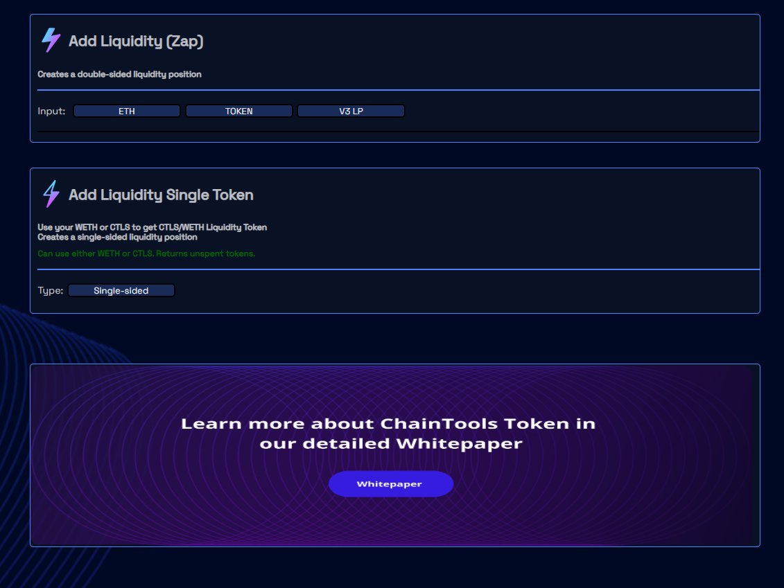 🎉 We've got a massive update for our #ChainGang today! 🚀

Our ZAP ⚡️ received an enhancement never seen before! 

Today, we introduce you to two new ZAP types:

1️⃣ ZAP from any ERC20 token with WETH pool on Uniswap V2/V3

2️⃣ ZAP from other #UniswapV3 Liquidity Positions

Yes,
