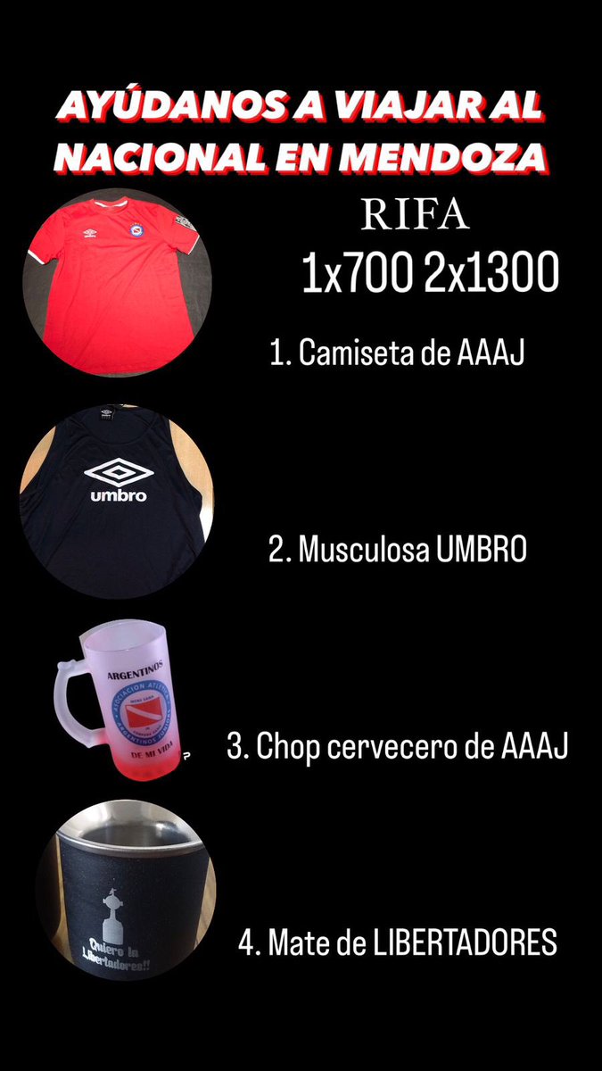 Hola! Somos el equipo de Liga Honor Damas Handball de  <a href="/AAAJoficial/">Argentinos Juniors</a> y estamos juntando fondos para poder viajar al Nacional de Mendoza, en agosto.
Necesitamos tu colaboración para hacerlo posible! 🐞