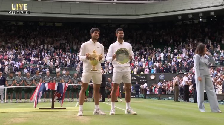 tosshy_____'s tweet photo. Congraturations!!! #Wimbledon https://t.co/CpEFlts5lq