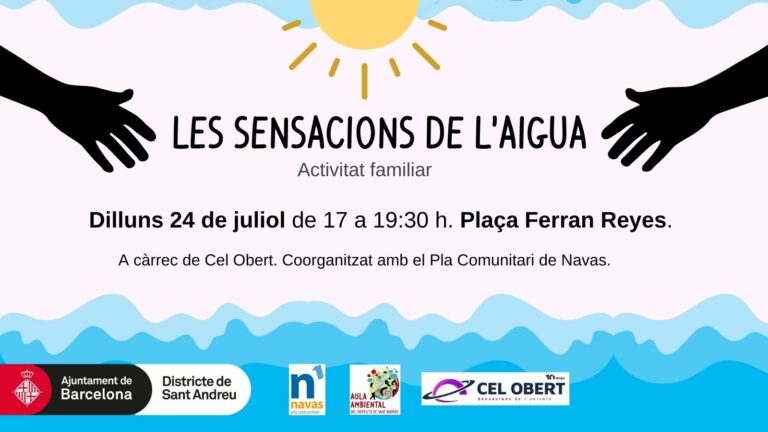 buscaciencia's tweet photo. AVUI! 🐳 Les sensacions de l'aigua

💧Amb diversos racons de joc i manipulació, esbrinarem com es forma la pluja i, sobretot, la importància de preservar un recurs tan preuat com l’aigua.

🗓24/07 
🕒17h 
📍Plaça Ferran Reyes  
@pdcnavas 

ℹhttps://t.co/yZDiZcjPeg https://t.co/oGSa6oIl5K