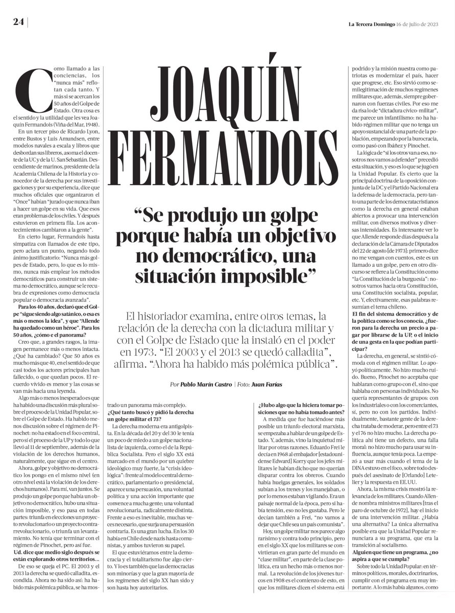 jmcastrot's tweet photo. Joaquín Fermandois https://t.co/NIAWUPKjXV