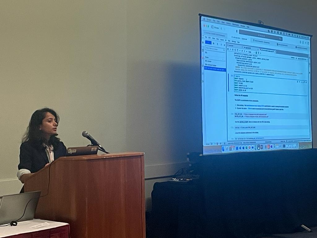 EO_OPEN_SCIENCE's tweet image. Slesa Adhikari (@NASA Impact) is now presenting @NASA&apos;s VEDA EOAPI.

📖You can visit one of the stories on eodashboard.org and find a notebook illustrating how to access and work with the datasets to recreate the graphs in this story! #eodash
🔗eodashboard.org/story?id=air-p…