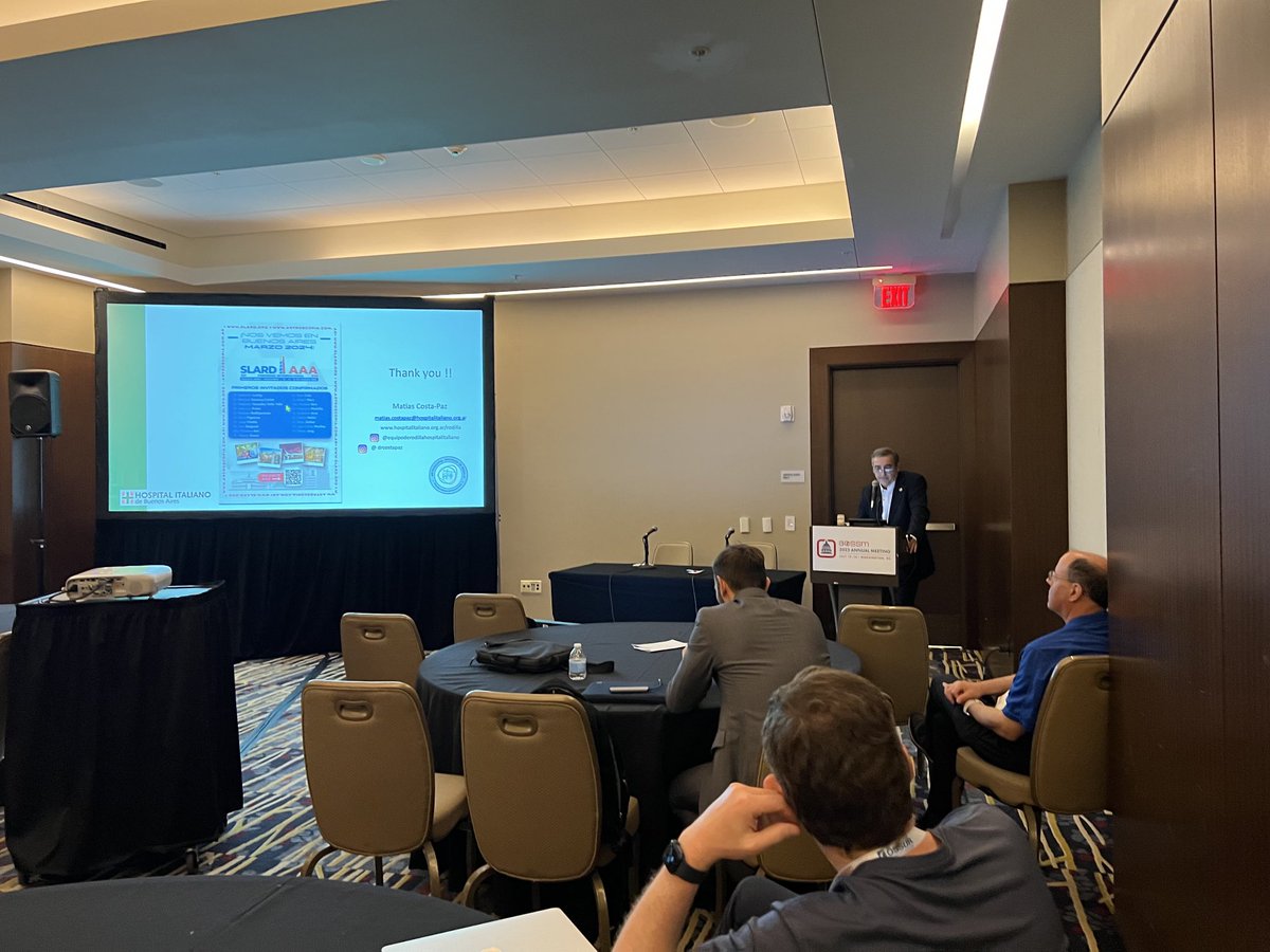 CLEsportsMD's tweet image. Glad I stayed to the end! Our Latin American colleagues ended the ⁦@AOSSM_SportsMed⁩ Annual Meeting with an excellent session on ACL injuries in soccer athletes. #SLARD #AOSSM2023
