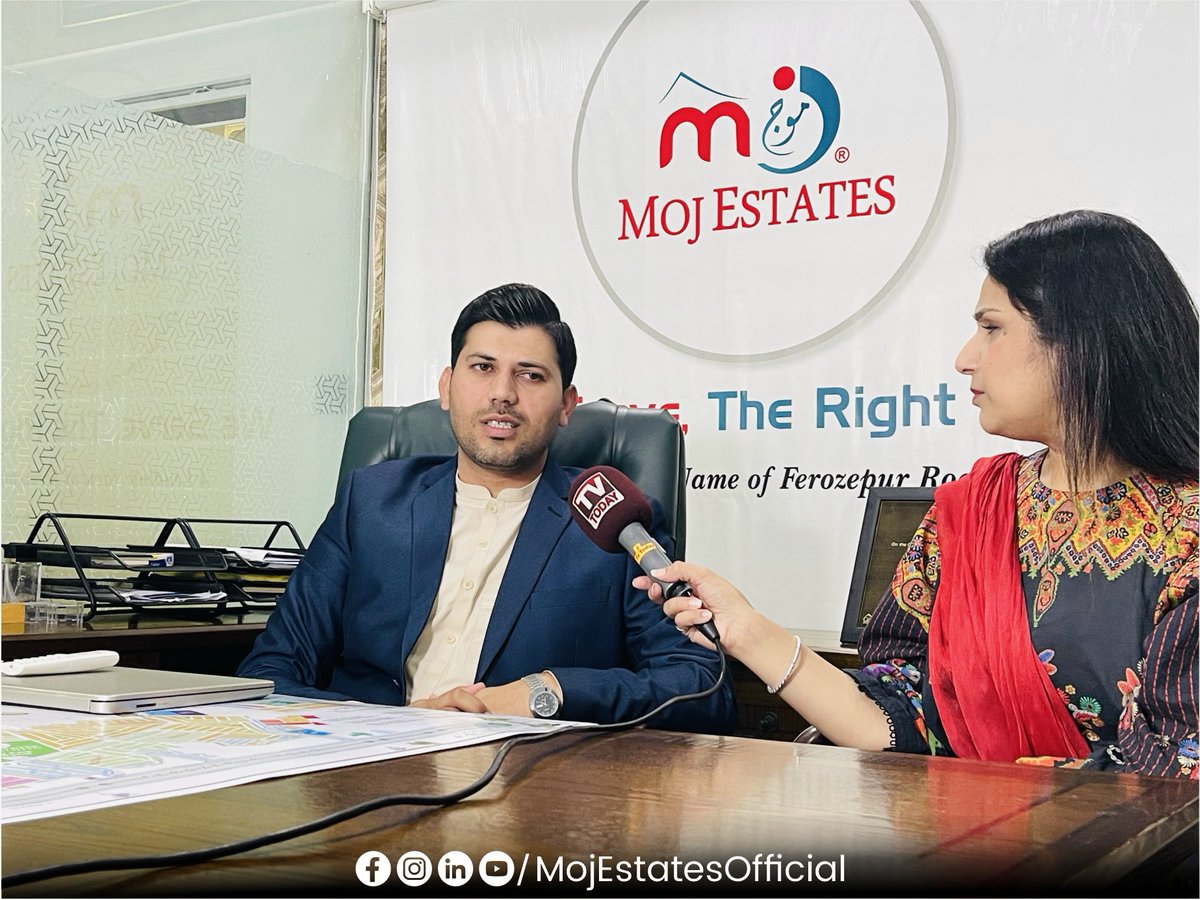 mojestate1's tweet photo. Chairman Moj Estates, Sajid Moj, recently gave an insightful interview to TV Today about the Central Park Housing Scheme.
#MojEstates #mojestatesofficial #urbandevelopers #Centralpark #TvTodaypk #tvtoday #FerozpurRoad #Lahore https://t.co/aQYEjVFwVk