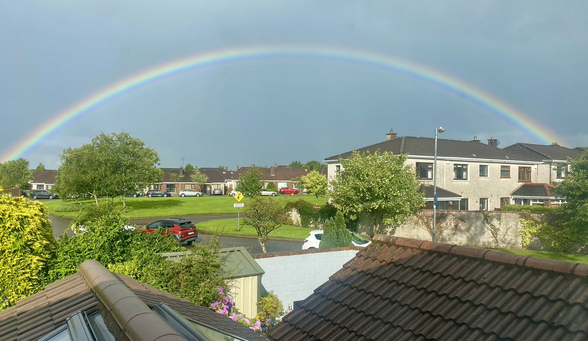 Sunshine, showers and a rainbow over Cork