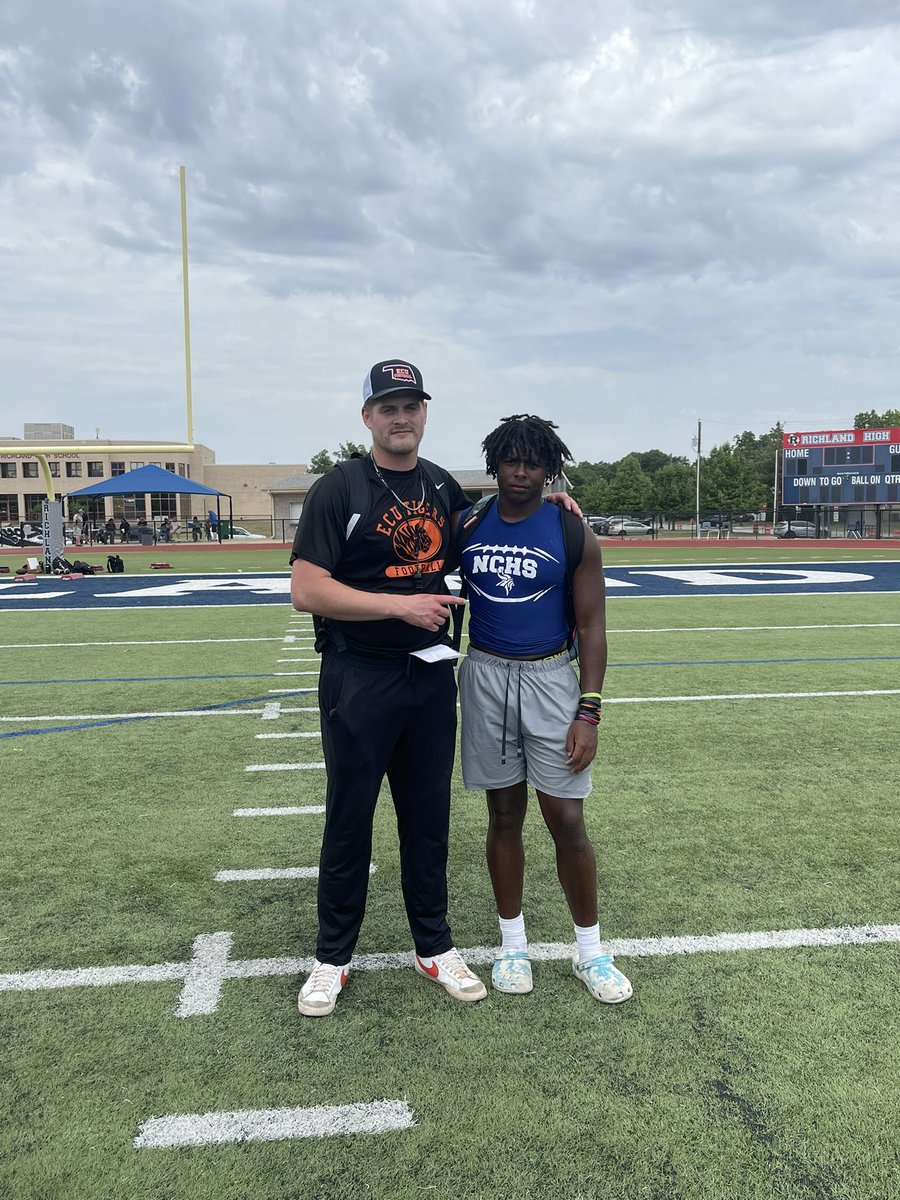 RJII2025's tweet image. Had a great time yesterday at ECU football camp!
Thank you @CoachWChristian for your time.
@ClayMuench