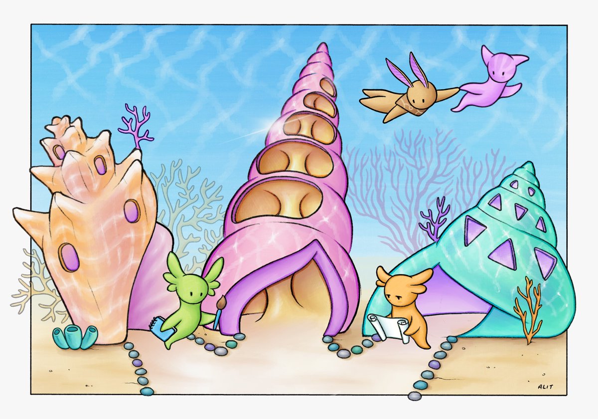 Lumi_Reef's tweet photo. Welcome to the Lumi Academy 🎓 Where scientists, philosophers, and artists make magic happen

#graphicnovel #seaangel #marineconservation #digitalart  #animalart #ecology #sustainable #procreate @procreate https://t.co/IHF3BGpDbD