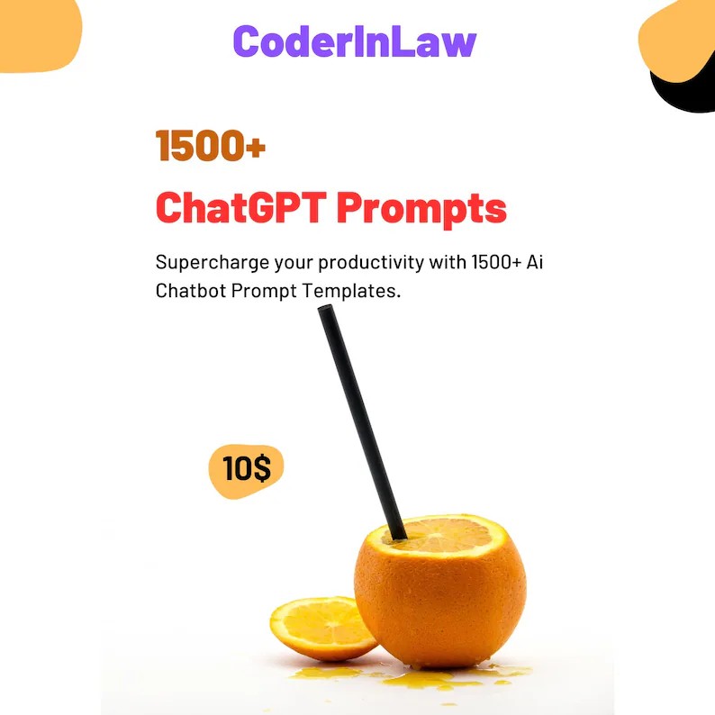coderinlaw's tweet image. 📢 Looking for an incredible resource to enhance your creative endeavors? Introducing "The Ultimate #ChatGPT Prompt Collection"! 🚀 Unlock the power of ChatGPT with over 100 curated prompts covering various topics and industries. Get ready to ignite your creativity! 

#Marketing