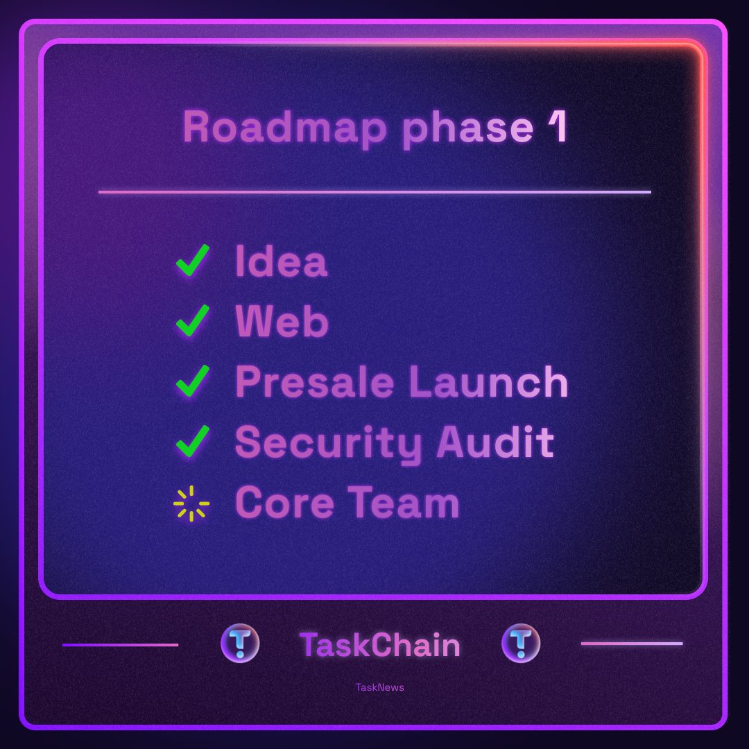 TaskChain_Co's tweet photo. Get ready to meet the extraordinary core team that's driving the innovation and success of TaskChain. 🚀
Stay tuned as we unveil our project map, showcasing the exciting milestones and future vision for TaskChain's groundbreaking platform. 🗺️
#TaskChain #CoreTeam #ProjectMap https://t.co/bog1WeNEjj