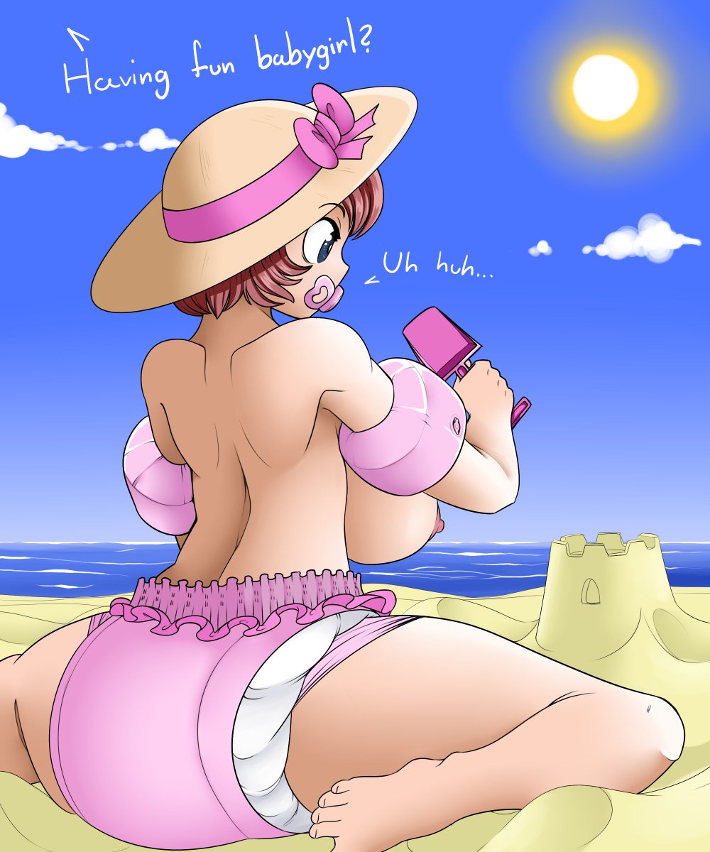 SoftCloud69's tweet photo. Summertime is a great time for the beach! Too bad she couldn't hold it.

Enjoy~

#abdl #nsfw https://t.co/A6cJ4F2y9m