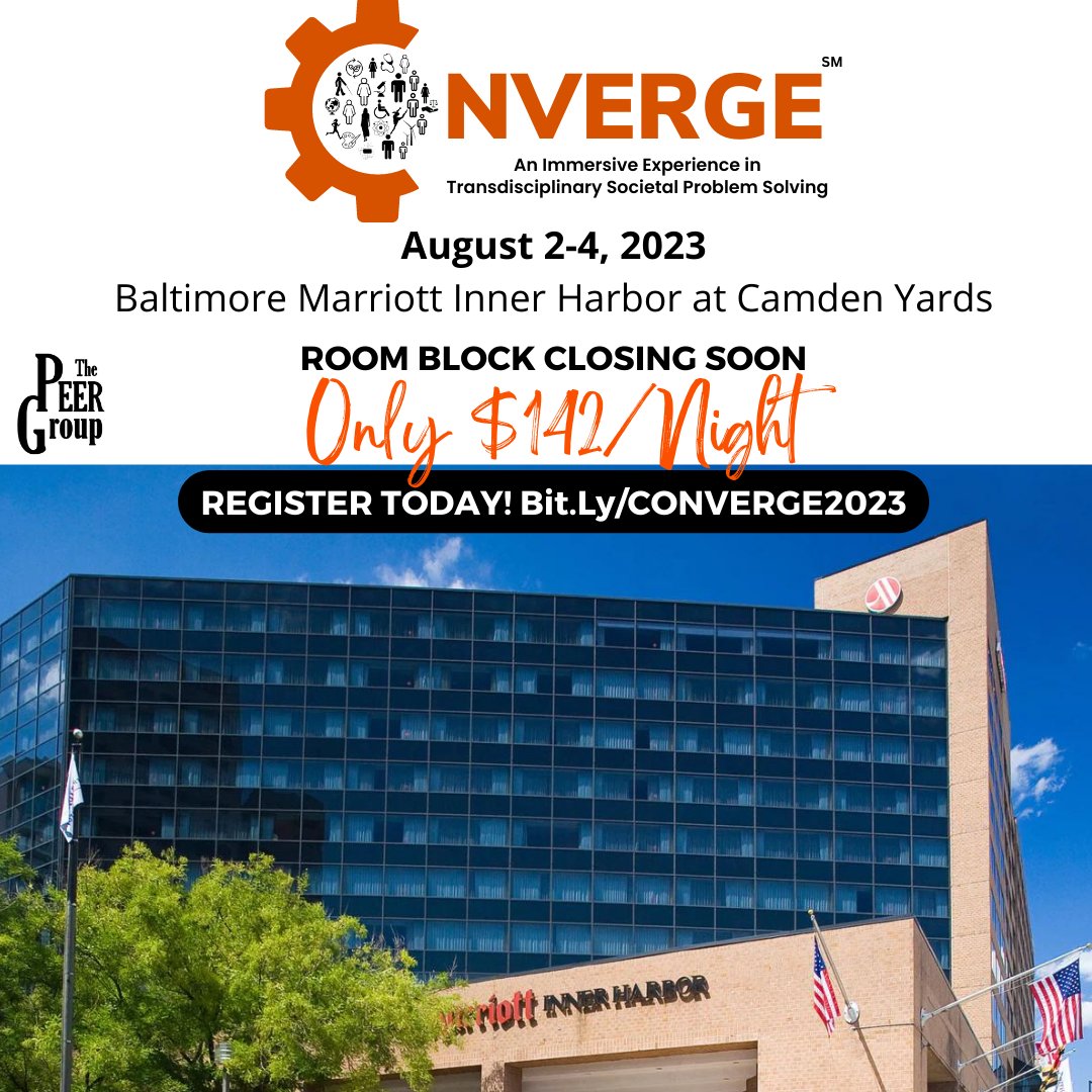 Dr. Yvette E. Pearson (@dryepearson) on Twitter photo Have you registered for #CONVERGE2023 yet? We'll be in #Baltimore August 2-4! Room block closes soon ($142/night). Learn more and register at: bit.ly/CONVERGE2023. Shout out to some sponsors/partners: @ABETaccredit, <a href="/ASU/">Arizona State University</a> Center for RARE JUSTICE, <a href="/ASCETweets/">ASCE Headquarters</a>, <a href="/GEMFellowship/">GEM Fellowship</a>. Have you registered for #CONVERGE2023 yet? We'll be in #Baltimore August 2-4! Room block closes soon ($142/night). Learn more and register at: bit.ly/CONVERGE2023. Shout out to some sponsors/partners: @ABETaccredit, <a href="/ASU/">Arizona State University</a> Center for RARE JUSTICE, <a href="/ASCETweets/">ASCE Headquarters</a>, <a href="/GEMFellowship/">GEM Fellowship</a>.