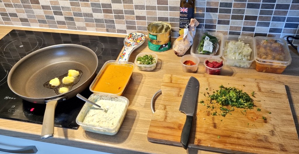 Sunday checklist; dog walk, soggy mtb, wiff waff final, curry in progress and beer in hand.