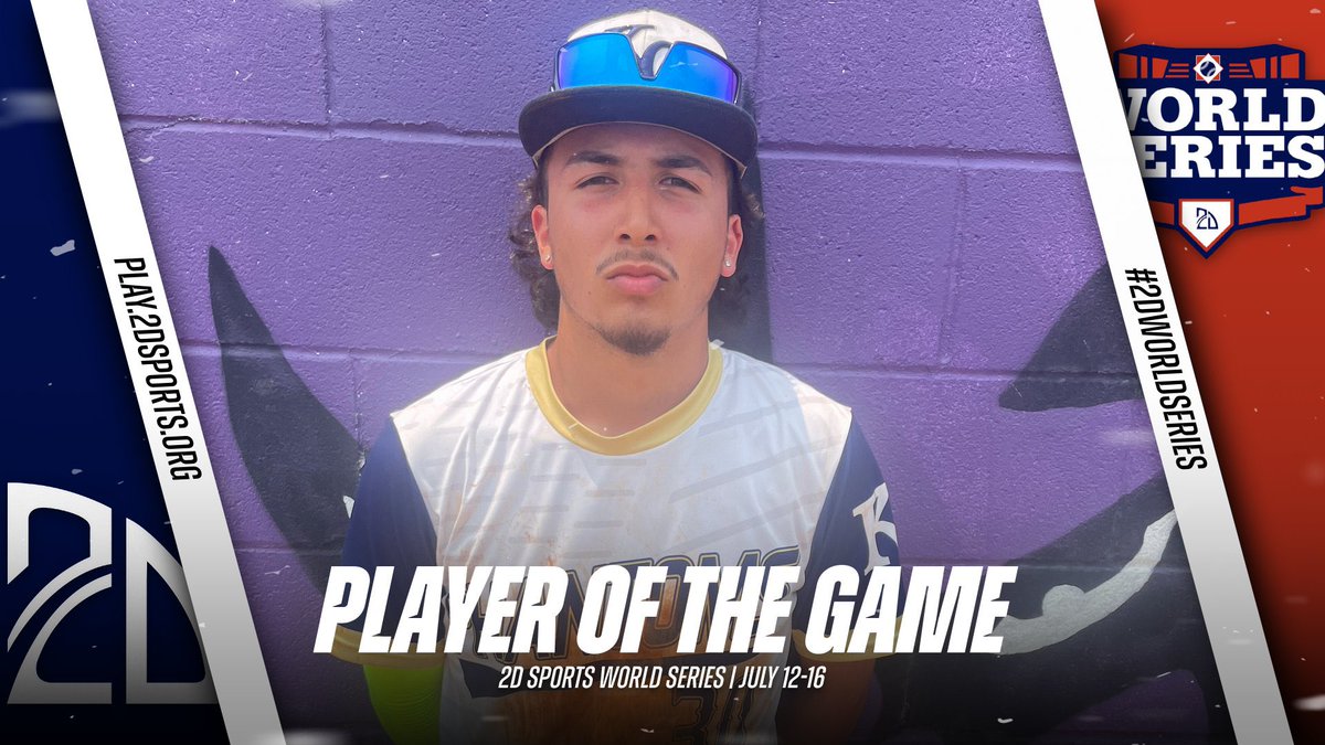 2DsportsbsbPOG's tweet photo. ⭐️ PLAYER OF THE GAME ⭐️

Andrew Hernandez: 4-4 

Summer Team: Kane County Phantoms 2023

#2DWorldSeries 
@2DsportsTN https://t.co/enuNecOEzt