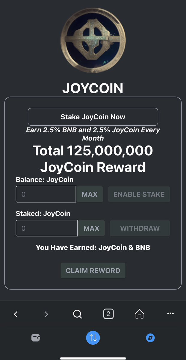 JoyCoinVip's tweet image. get ready .🚀

JoyCoin Team 
(Only who bought from the ICO..)

t.me/JoyCoinVipOffi…
joycoin.vip

#crypto #StakingProgram #presale
