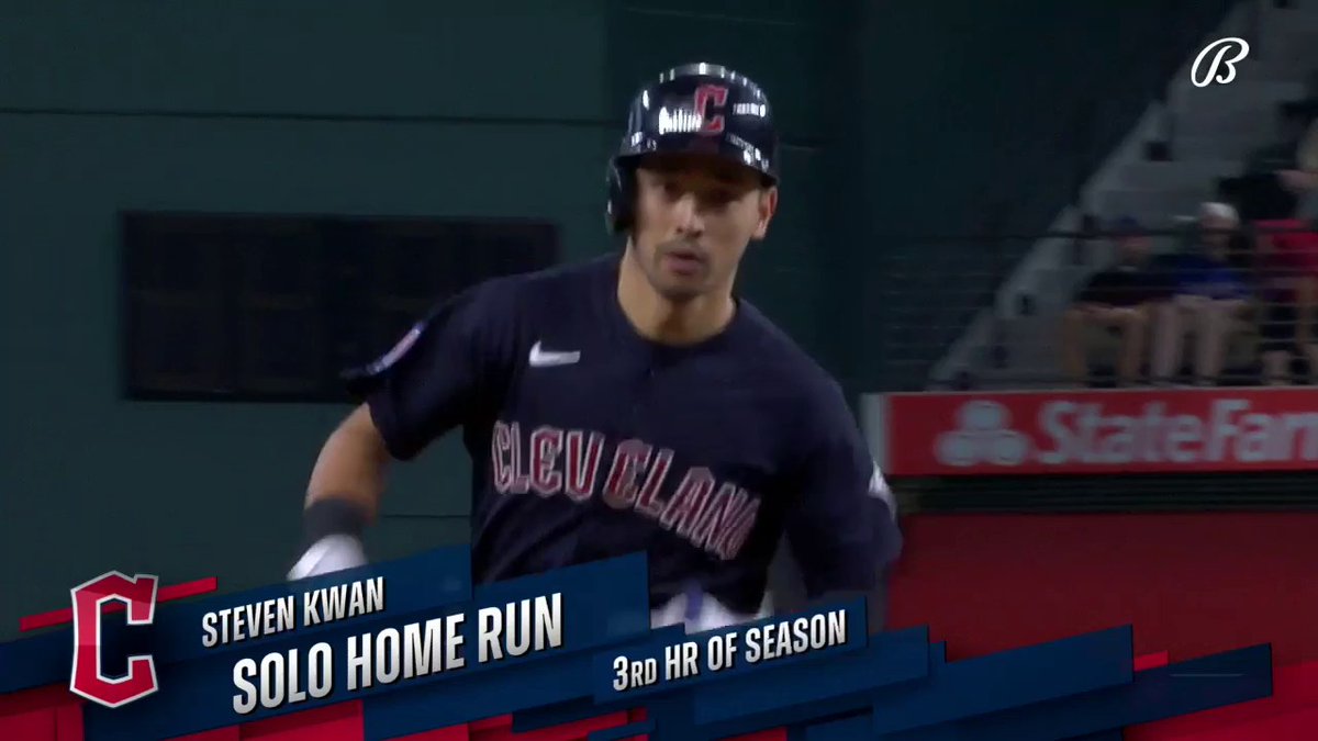 RT @MLBHRVideos: Steven Kwan - Cleveland Guardians (3) https://t.co/6xIUrO2Oan