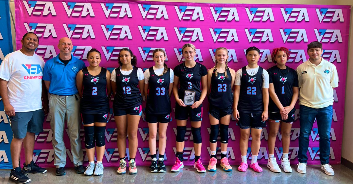 scarletfsmith's tweet photo. Runner up in the VEA Summer Heat Tournament 💖🏀🖤 Proud of these girls! #my23 #LadyVision @BellaClaire09 @VEL_Ballas2027 https://t.co/fdi6UWIpZ4