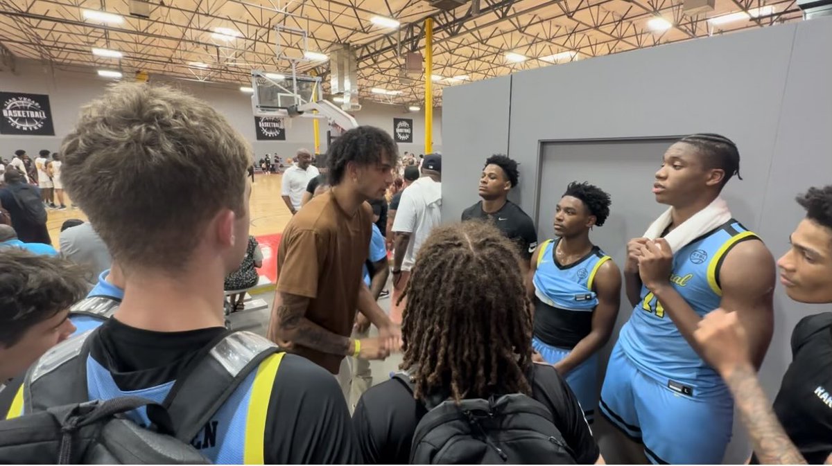 Thanks for ⁦<a href="/DereckLively/">Dereck Lively II</a>⁩ for coming and speaking w the team and showing his passion for the program!! Also for ⁦@sethlundy1⁩ and ⁦<a href="/RussellFatts/">fatts russell</a>⁩ for coming through and showing support ! #TFFam #Builtdifferent