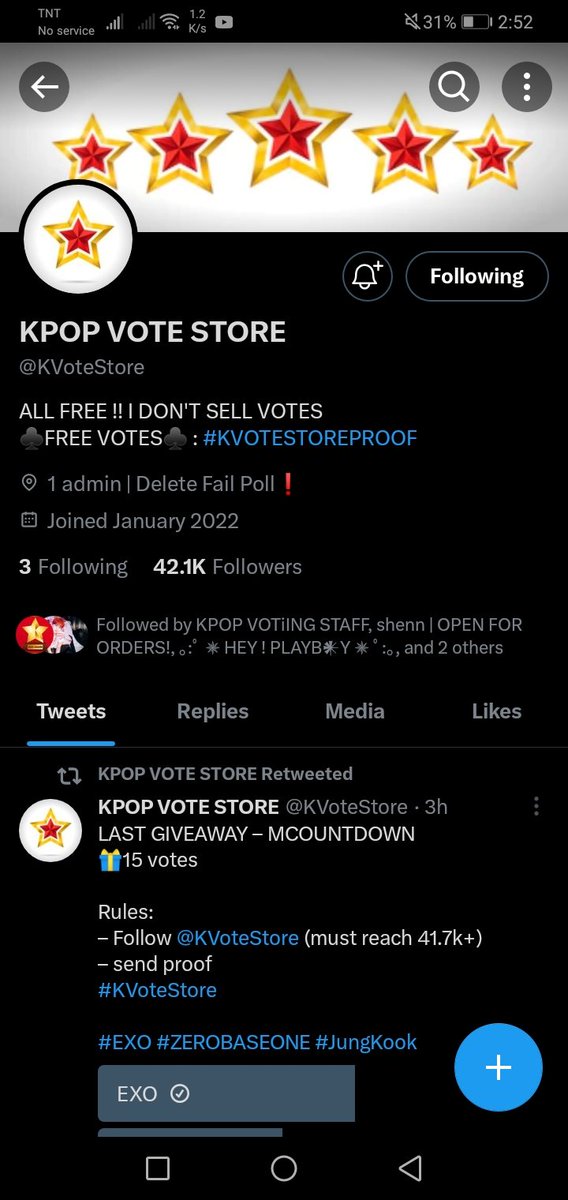 SuHo6328's tweet photo. @KVoteStore Done for #EXO https://t.co/G9x2fOPuQS