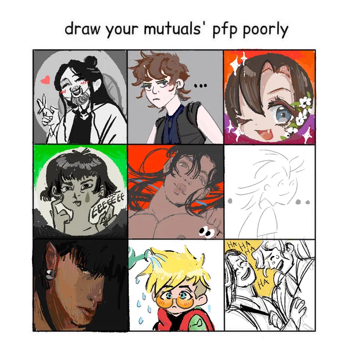 I didn't really draw them poorly but they were quick hahaha yaaay