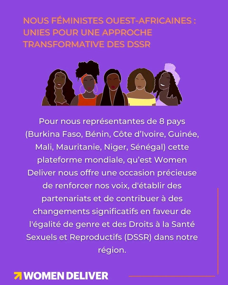 FjadAmazones's tweet photo. 🌍 Fondation des Jeunes Amazones pour le Développement est ravie de prendre part aux côtés de @Equipop_Ong et ses partenaires organisations et activistes féministes - à Women Deliver 2023 ! 

📆Retrouvez-nous  les 17, 18, 19 et 20 juillet prochains dans de nombreuses ....⤵️ https://t.co/8O8mnefqT2