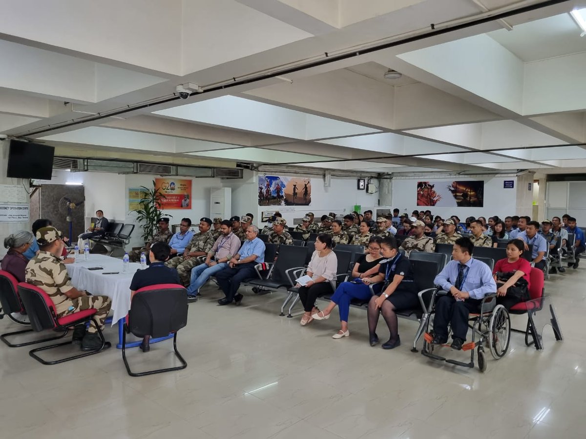 scpdnagaland's tweet photo. Office of the State Commissioner for Persons with Disabilities Nagaland conducted a Disability Awareness &amp; Sensitivity Workshop for Airport/Airlines Staff &amp; Security Personnel at Dimapur Airport on 14thJuly, 2023 https://t.co/yJuS7rMy4Z