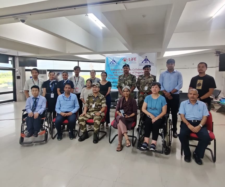 scpdnagaland's tweet photo. Office of the State Commissioner for Persons with Disabilities Nagaland conducted a Disability Awareness &amp; Sensitivity Workshop for Airport/Airlines Staff &amp; Security Personnel at Dimapur Airport on 14thJuly, 2023 https://t.co/yJuS7rMy4Z