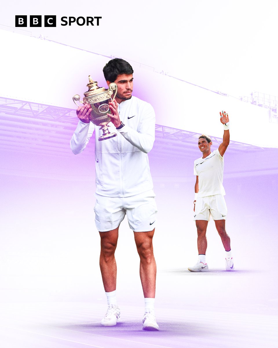 It's a changing of the guard 🏆🇪🇸

#Wimbledon