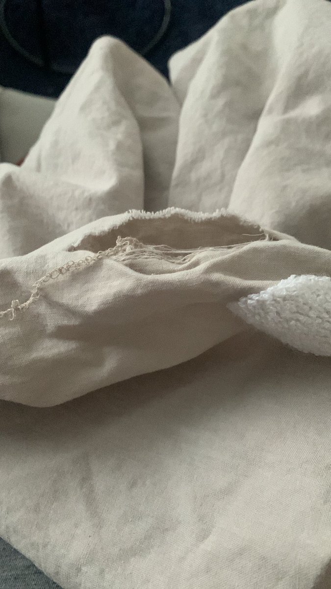 MissAliBelle's tweet photo. @Matalan hi! Please can you help, I bought some new bedding online, had it delivered and washed it ready to use and it’s faulty, big hole in a pillowcase, what can I do? Thanks https://t.co/9n8LatUNDg