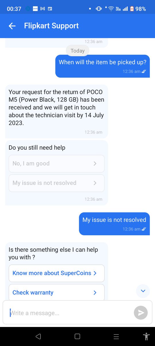Can @Twitter user confirm <a href="/flipkartsupport/">FlipkartSupport</a> that today is 17th July not 14th.

Order ID - OD428556506190356100

May be <a href="/flipkartsupport/">FlipkartSupport</a> is waiting for 14th July still in his calendar 📆