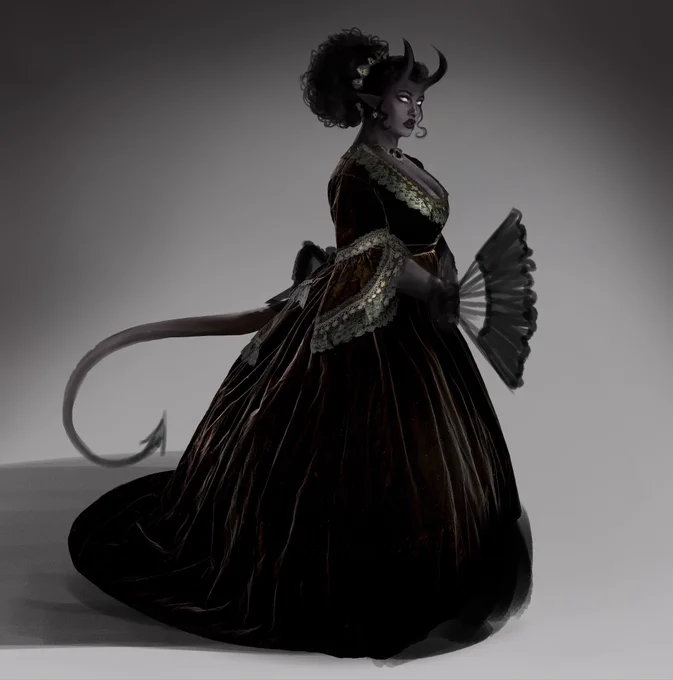 I miss doing these studies from  clothing posts with tieflings
