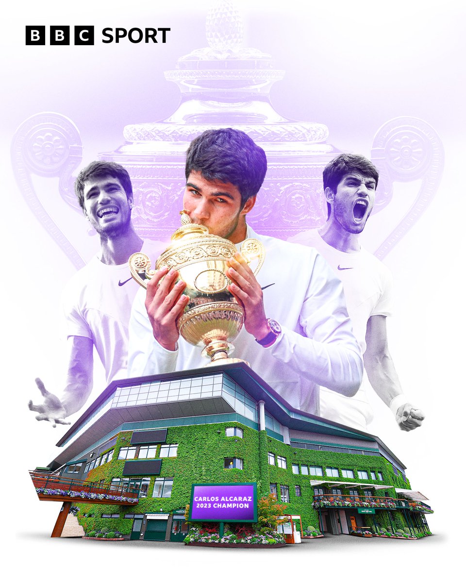 BBCSport's tweet photo. King Carlos 👑

#Wimbledon https://t.co/jViXCZsdVO