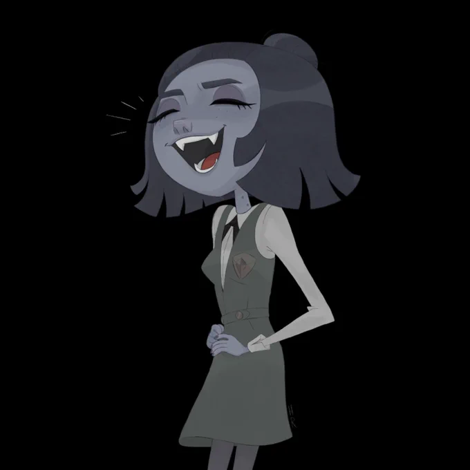 I love revisiting my vampire girl character 