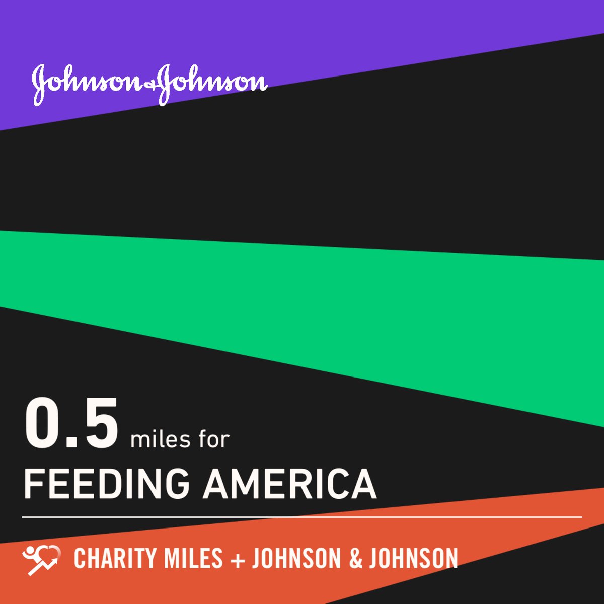 0.5 @CharityMiles for @FeedingAmerica. Thx 2 #JNJ & @DonateAPhoto. #RWRunStreak